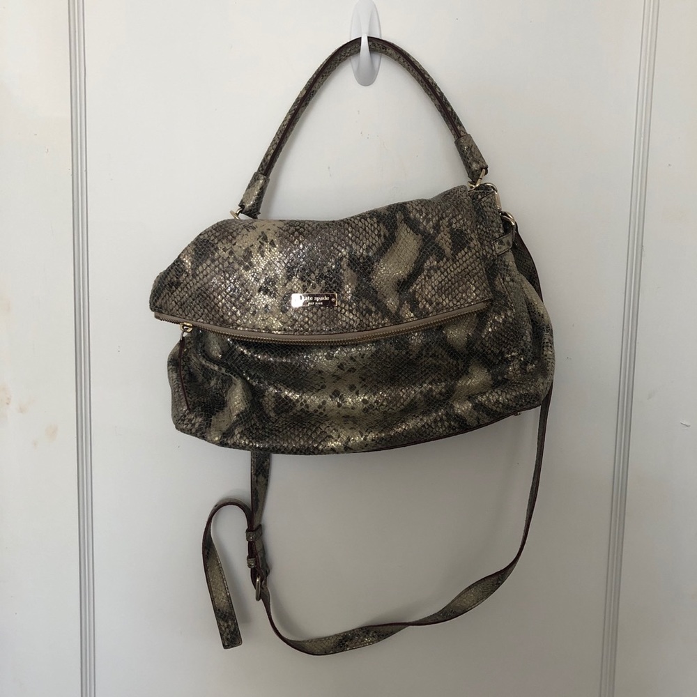 Kate spade snake skin purse large